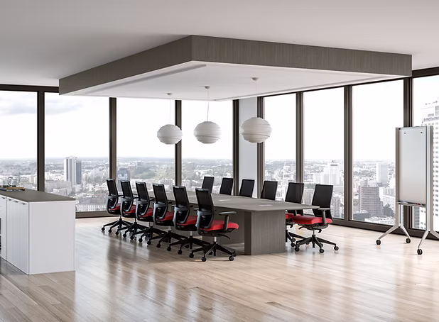 Conference Tables AIS Calibrate Conference table with Devens Task Chairs
